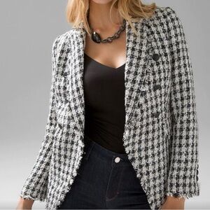 White House Black Market Houndstooth Blazer